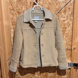 Old Navy Women's Cream Teddy Jacket